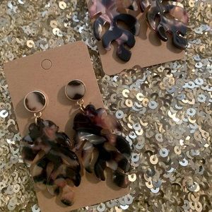 Monstera Leaf Earrings Boho Earrings